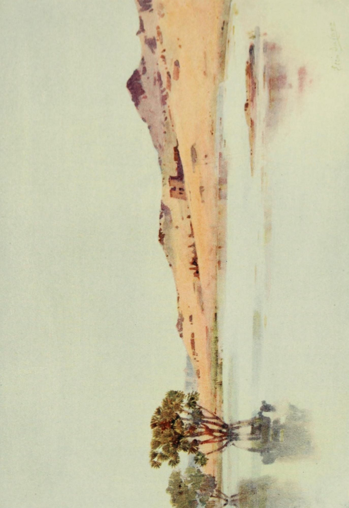 The Banks of the Nile 1913 El Sebua Nubia Canvas Art - Ella du Cane (18 x 24)