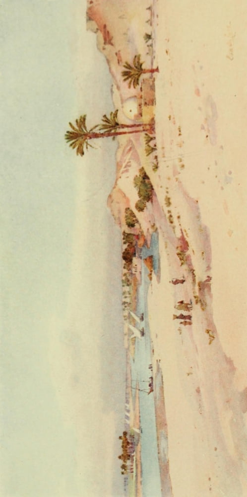 The Banks of the Nile 1913 El Seririeh Canvas Art - Ella du Cane (18 x 24)