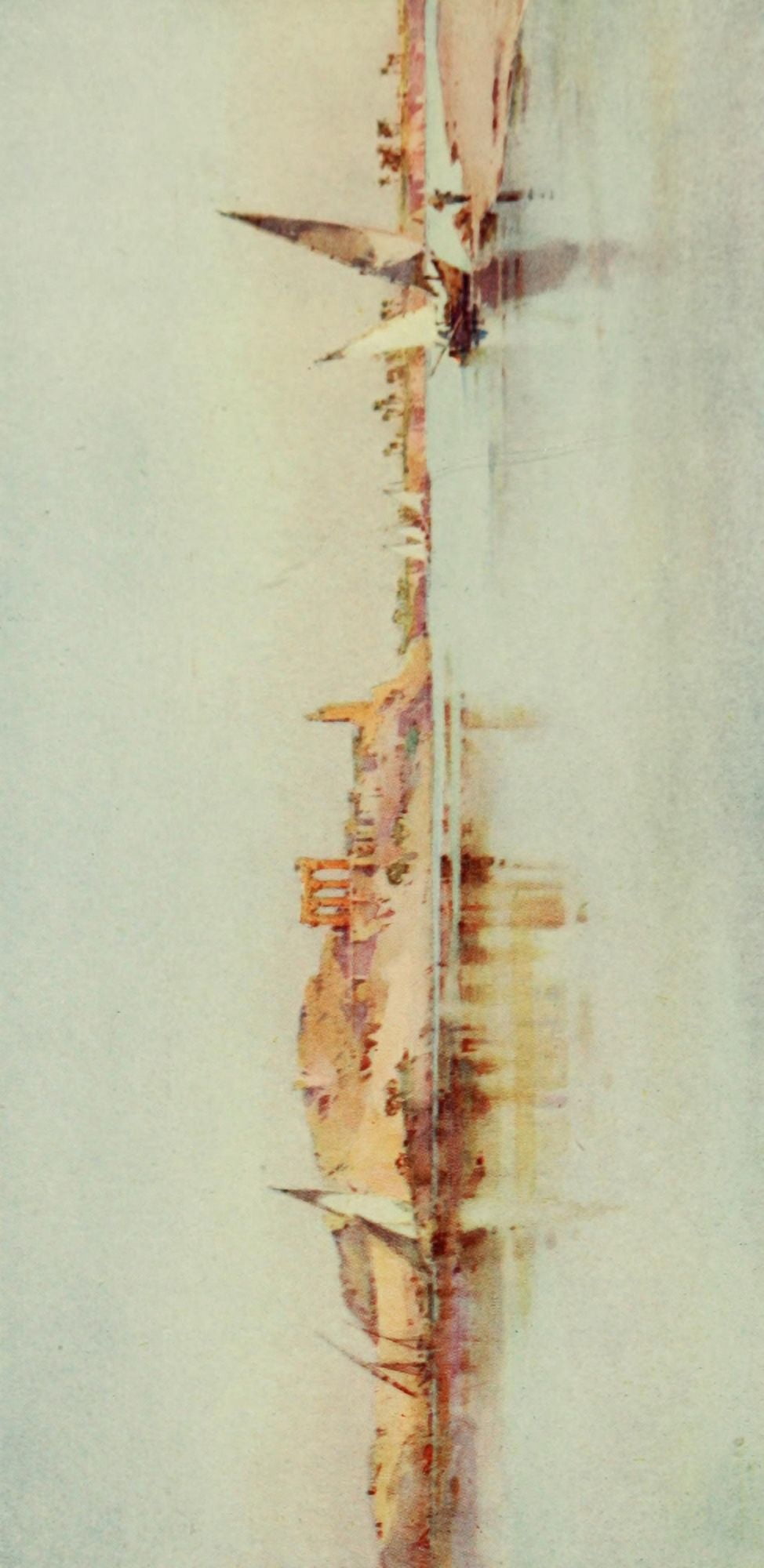 The Banks of the Nile 1913 Kom Ombo Canvas Art - Ella du Cane (18 x 24)