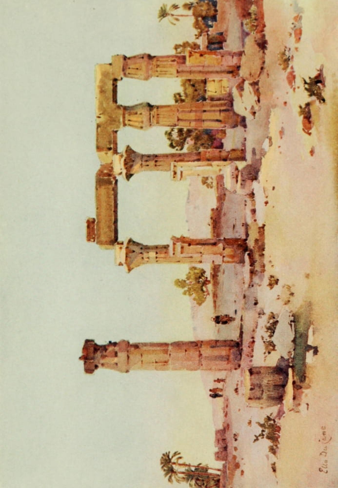 The Banks of the Nile 1913 Medamut Canvas Art - Ella du Cane (18 x 24)