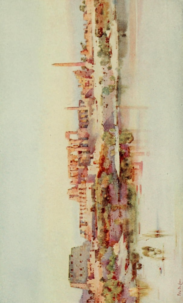 The Banks of the Nile 1913 The Temple of Karnak Canvas Art - Ella du Cane (24 x 36)