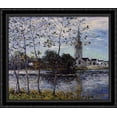 thumbnail image 1 of The Banks of the Pond at Rosporden 34x28 Large Black Ornate Wood Framed Canvas Art by Maxime Maufra, 1 of 2