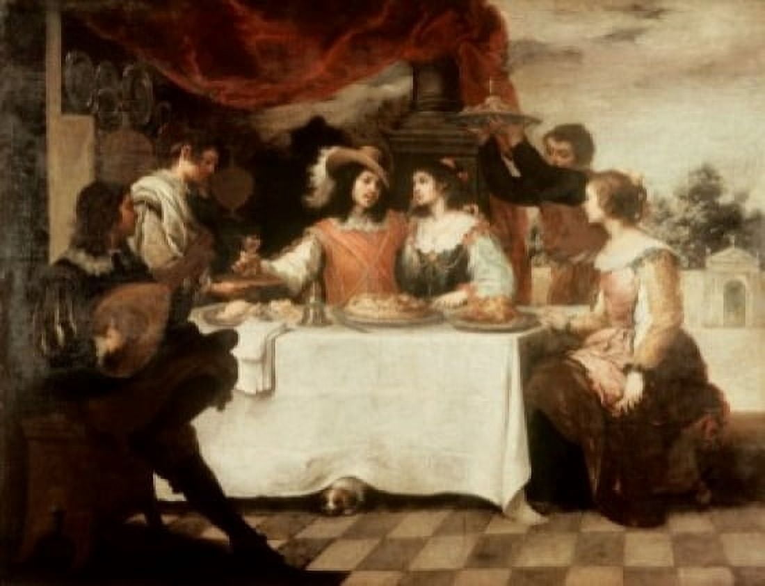 The Banquet of the Prodigal Son Bartolome Esteban Murillo (1617-1682Spanish) Canvas Art - Bartolome Esteban Murillo (24 x 36)