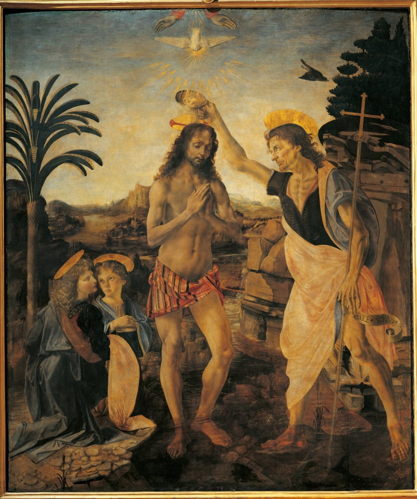 The Baptism Of Christ Canvas Art - (18 x 24)