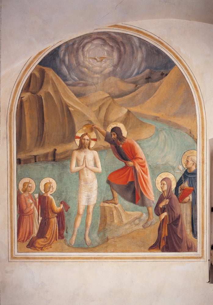The Baptism Of Christ Canvas Art -  (24 x 36)