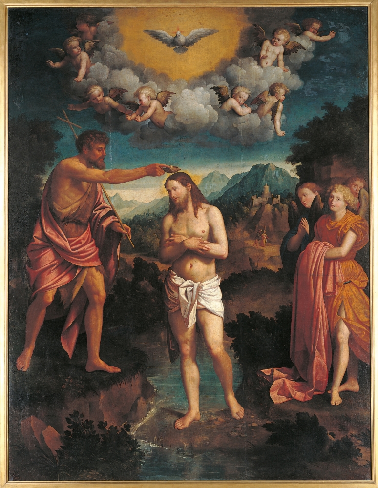 The Baptism Of Jesus Christ Canvas Art -  (18 x 24)