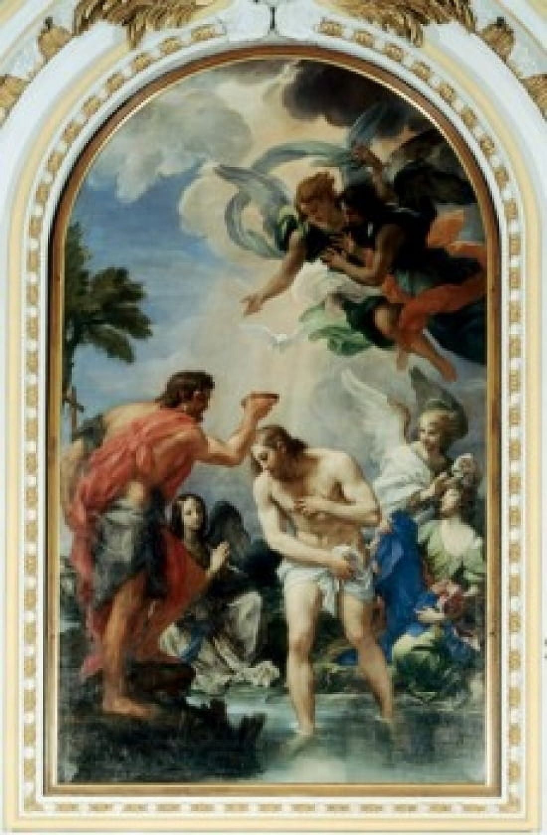 The Baptism of Christ Juan de Pareja (ca1610-1670 Spanish) Canvas Art - Juan de Pareja (24 x 36)