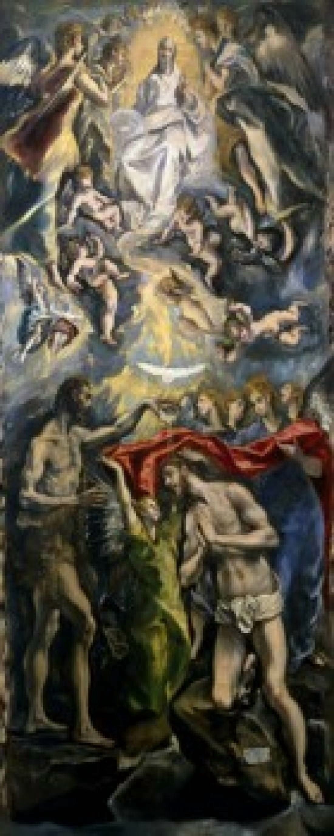 The Baptism of Christ by El Greco  (1541-1614)  Spain  Madrid  Museo del Prado Canvas Art - El Greco (24 x 36)
