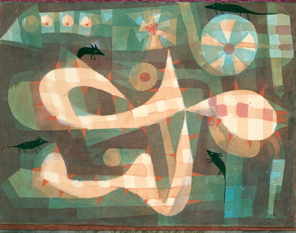 The Barbed Noose with the Mice 1923 Canvas Art - Paul Klee (18 x 24)