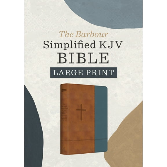 The Barbour Simplified Kjv--Large Print [Rust & Stone Cross], (Hardcover)