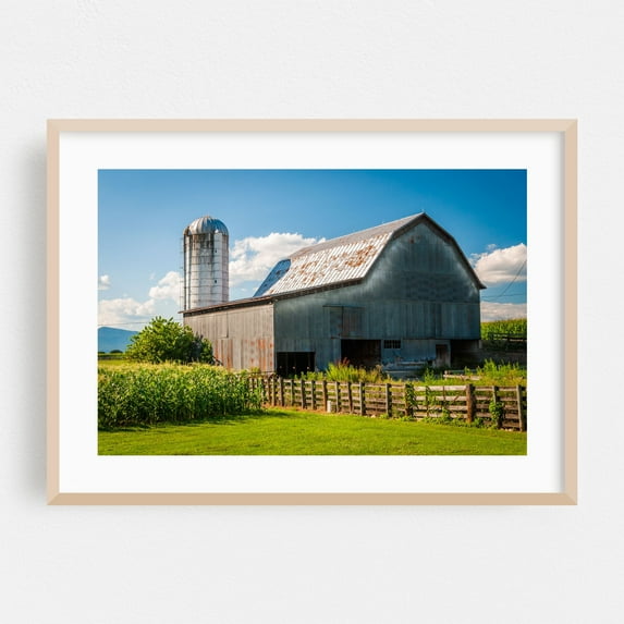 The Barn No. 2 - Virginia Photography Oak Framed Wall Art Print 20 x 30 inches