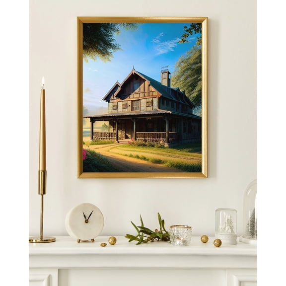The Barn Raiser - Farm House Canvas Art