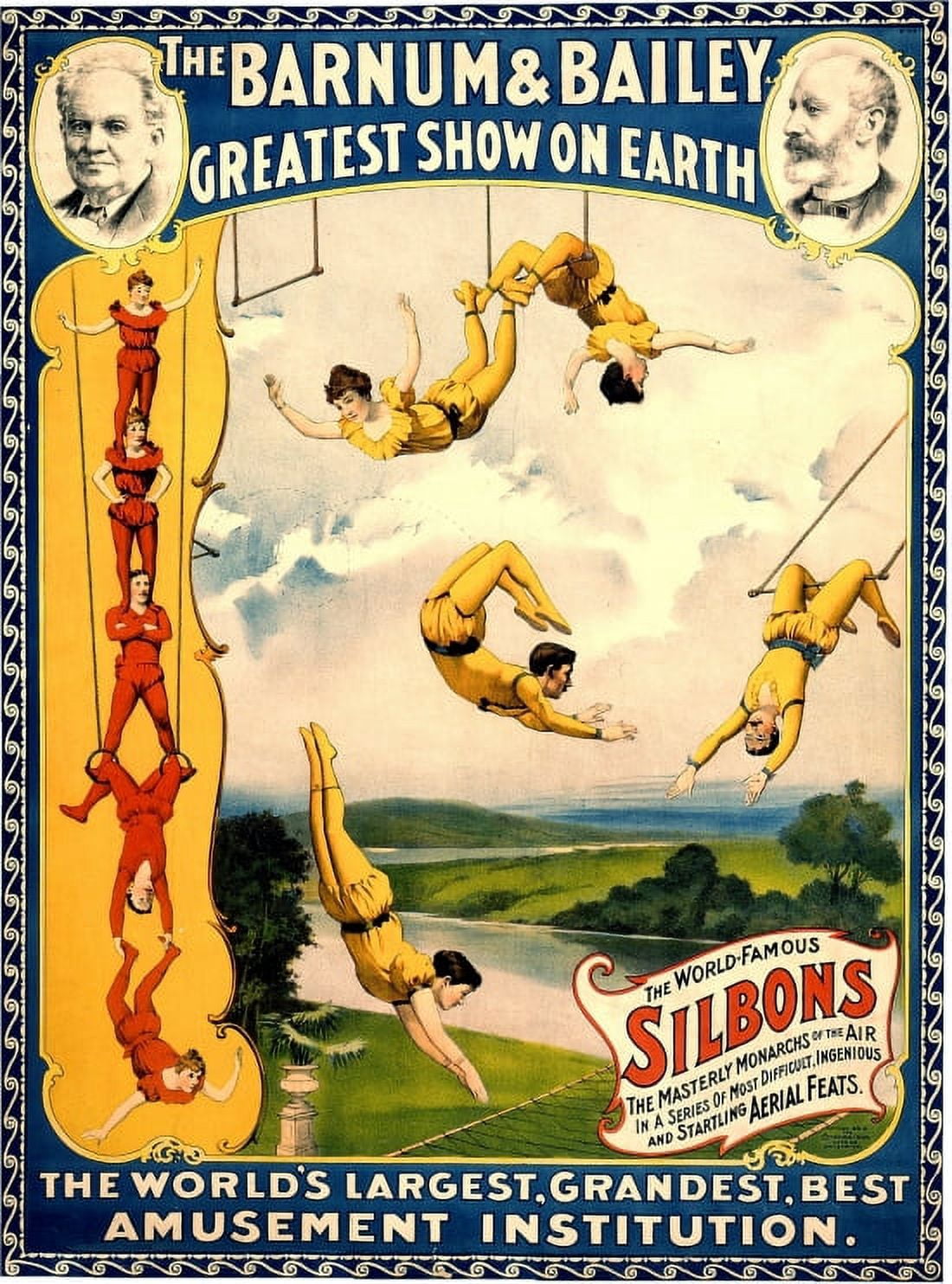 The Barnum & Bailey Greatest Show On Earth Circus Canvas Art - (24 x 36)