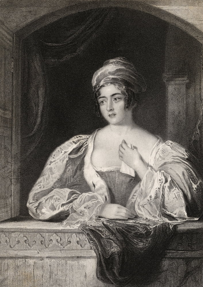 The Barons Daughter Engraved By T Posselwhite After J Hollins Canvas Art - Ken Welsh Design Pics (24 x 34)