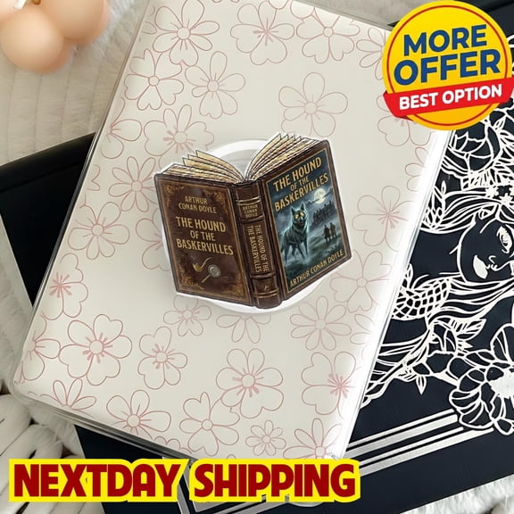 The Baskervilles| Reading Lover Accessories | Personalized Bookish E-reader Grip | Phone Holder | Magnetic Phone Grip | Gift for Bookworms