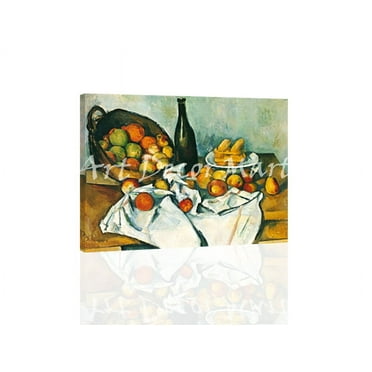 The Basket Of Apples-Cezanne - CANVAS OR FINE PRINT WALL ART