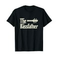 thumbnail image 1 of The Bassfather - Distressed Bass Player Dad Fathers Day T-Shirt, 1 of 5