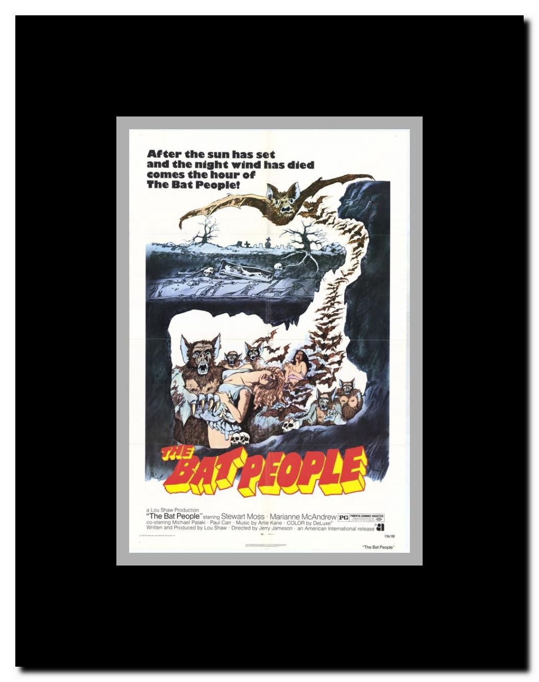The Bat People Framed Movie Poster