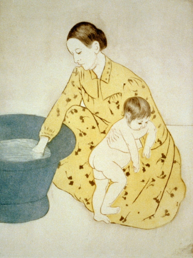 The Bath (The Tub) 1895 Canvas Art - Mary Cassatt (18 x 24)