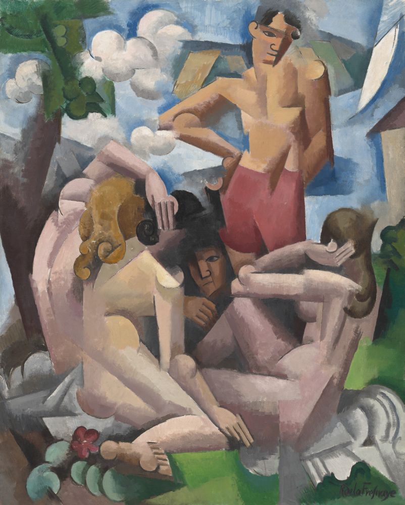 The Bathers Canvas Art - (18 x 24)