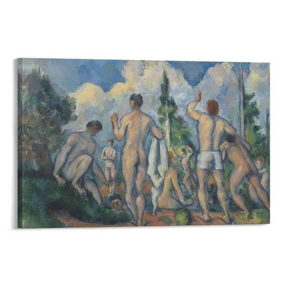 The Bathers Poster Paul Cezanne Art Poster Canvas Painting Decor Wall Print Photo Gifts Home Modern Decorative Posters 24x36inch(60x90cm)