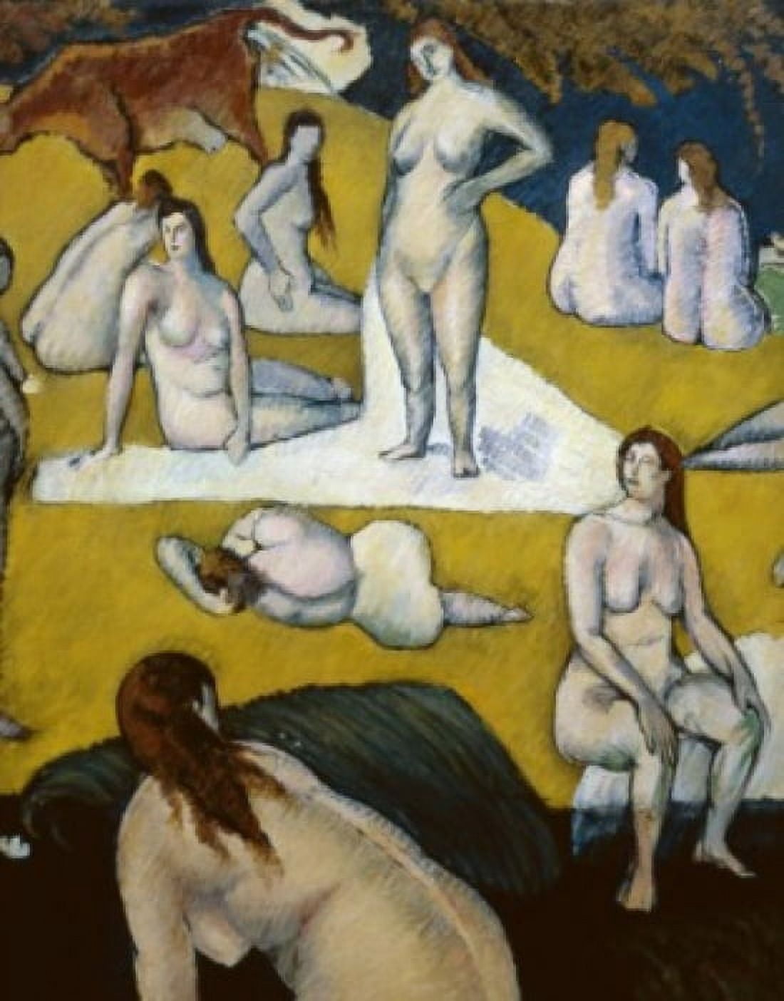 The Bathers With A Red Cow by Emile Bernard 1868-1941 France Paris Musee dOrsay Canvas Art - Emile Bernard (18 x 24)