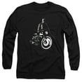 thumbnail image 1 of The Batman (2022) And His Motorcycle Unisex Adult Long-Sleeve T Shirt, 1 of 5