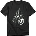 thumbnail image 1 of The Batman T-Shirt And His Motorcycle Unisex Graphic Tee For Men & Women, 1 of 7