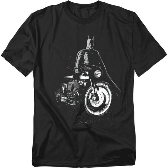 The Batman T-Shirt And His Motorcycle Unisex Graphic Tee For Men & Women