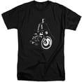 thumbnail image 1 of The Batman (2022) And His Motorcycle Unisex Adult Tall T Shirt, 1 of 5