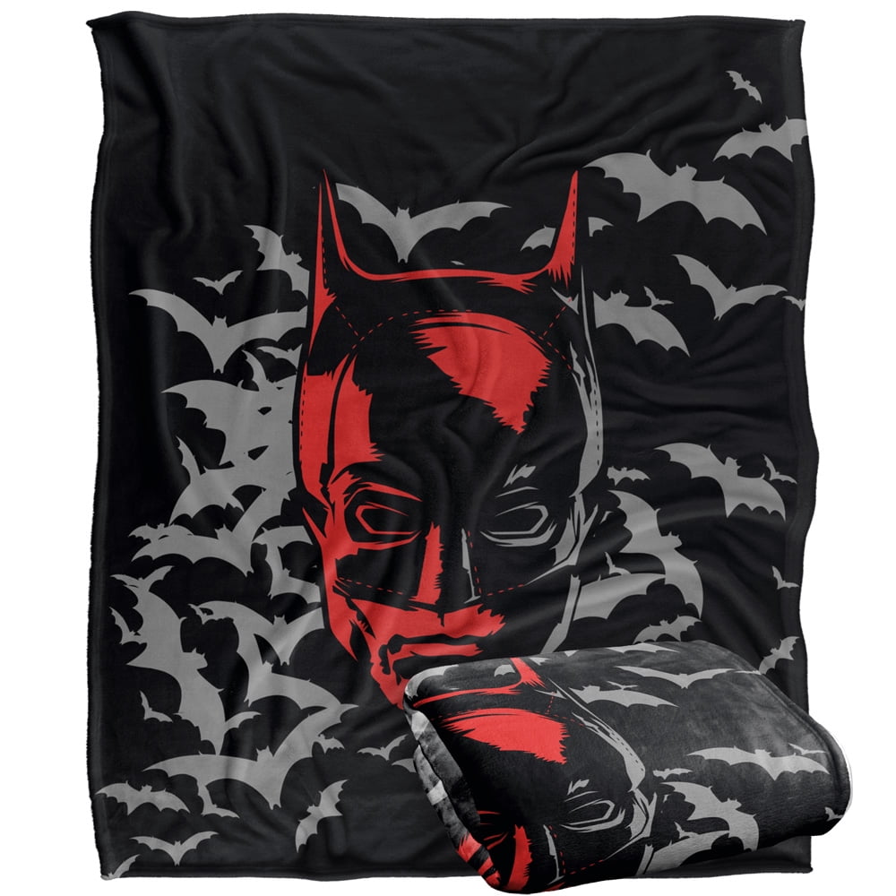 The Batman (2022) Blanket, The Batman Mask Silky Touch Super Soft Throw ...