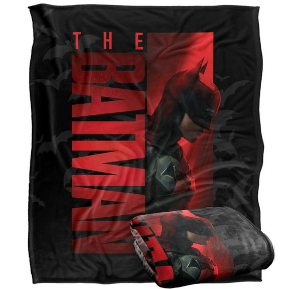 The Batman (2022) Blanket, The Batman Vertical Tiles Silky Touch Super Soft Throw Blanket 50' x 60'