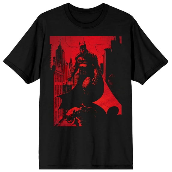 The Batman (2022) Character Men's Black Graphic Tee-Medium
