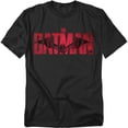 thumbnail image 1 of The Batman T-Shirt Crimson Drawn Bat Logo Unisex Graphic Tee For Men & Women, 1 of 7