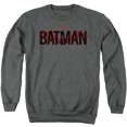 thumbnail image 1 of The Batman (2022) Logo With Red Bat Unisex Adult Crewneck Sweatshirt, 1 of 2