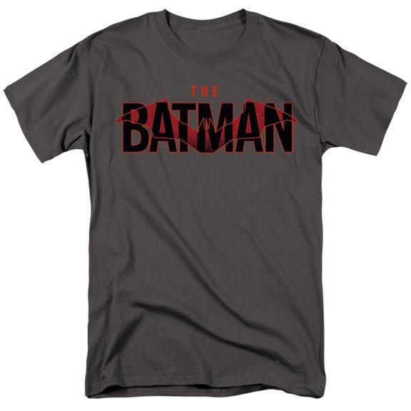 The Batman (2022) Logo With Red Bat Unisex Adult T Shirt