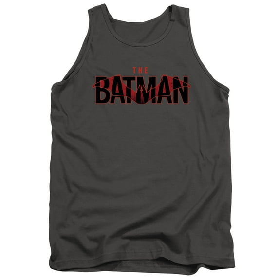 The Batman (2022) Logo With Red Bat Unisex Adult Tank Top