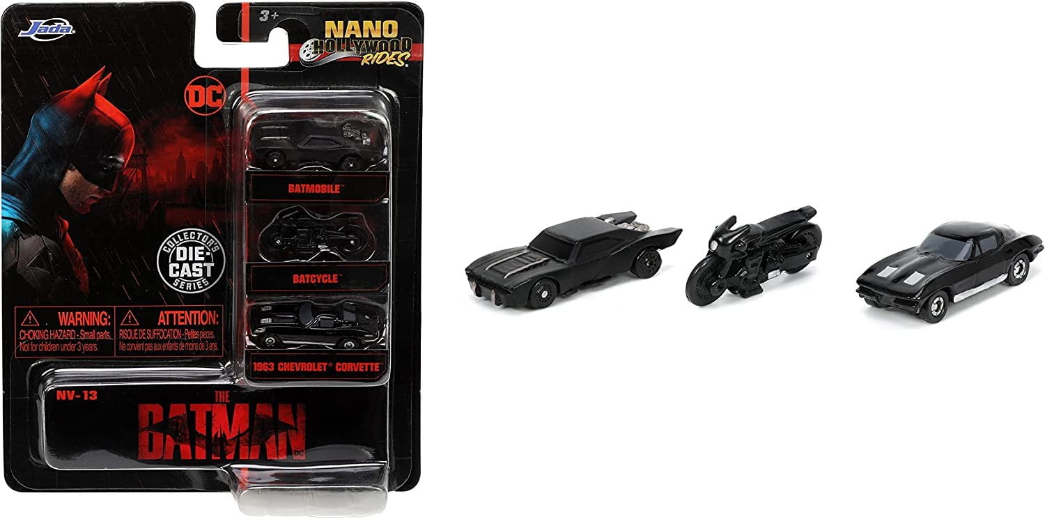バットマン 1.65インチ ナノ 3パック ダイキャストカー Amazon.com: Jada DC Comics 1989 Batman 1.65