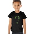 thumbnail image 1 of The Batman (2022) Question Mark Kids T Shirt (2) for Youth Toddler Boys and Girls, Black, 1 of 5