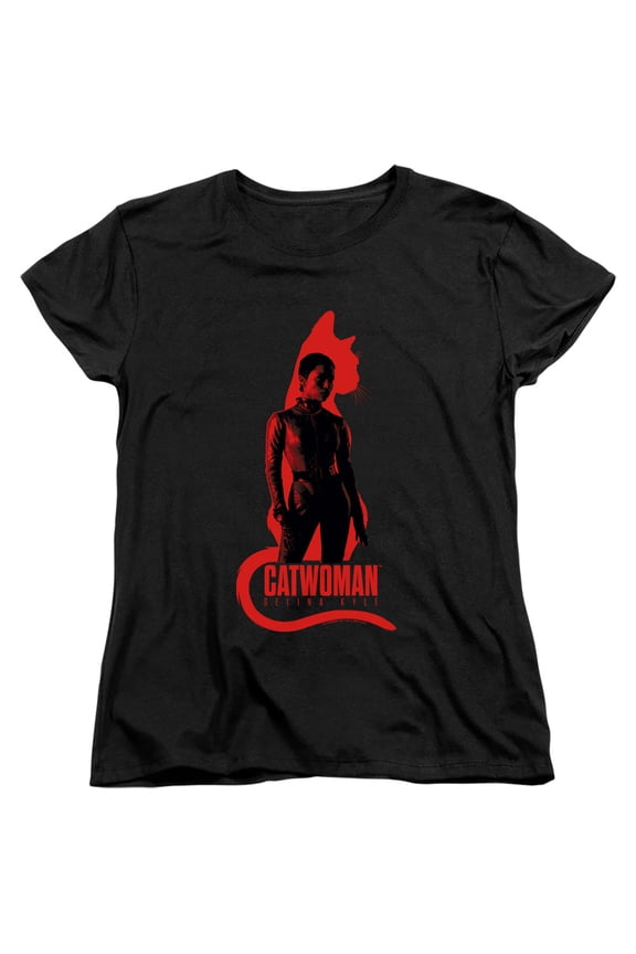 The Batman (2022) Selina Kyle Cat Silhouette Women's T Shirt