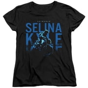 The Batman 2022 Selina Kyle Motorcycle Womens T Shirt