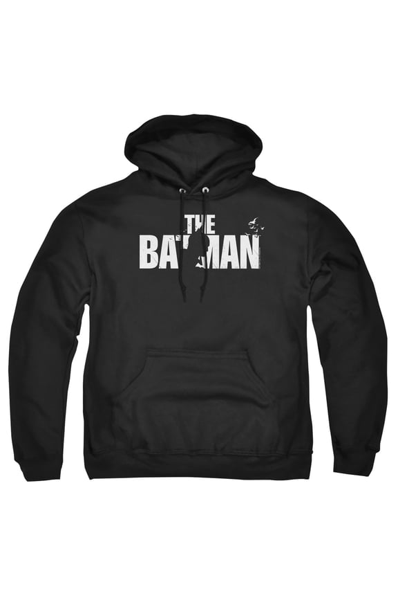 The Batman (2022) Silhouette Title Unisex Adult Pull-Over Hoodie