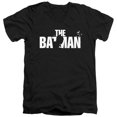 thumbnail image 1 of The Batman (2022) Silhouette Title Unisex Adult V-Neck T Shirt, 1 of 2