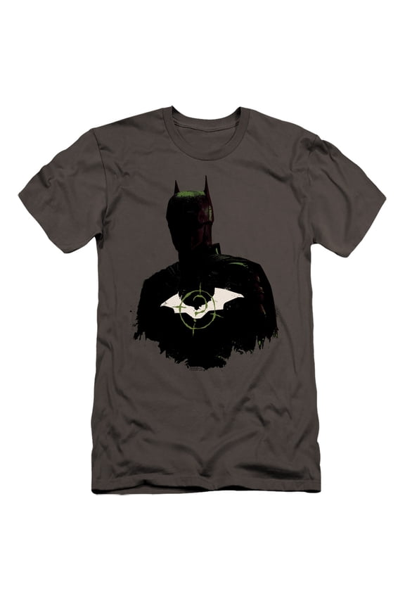 The Batman (2022) Silhouette With Riddler Logo Unisex Adult Canvas Brand T Shirt