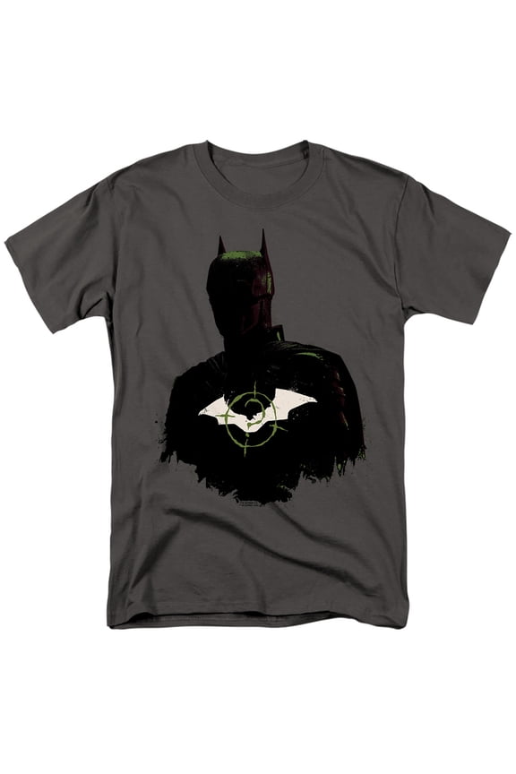 The Batman (2022) Silhouette With Riddler Logo Unisex Adult T Shirt