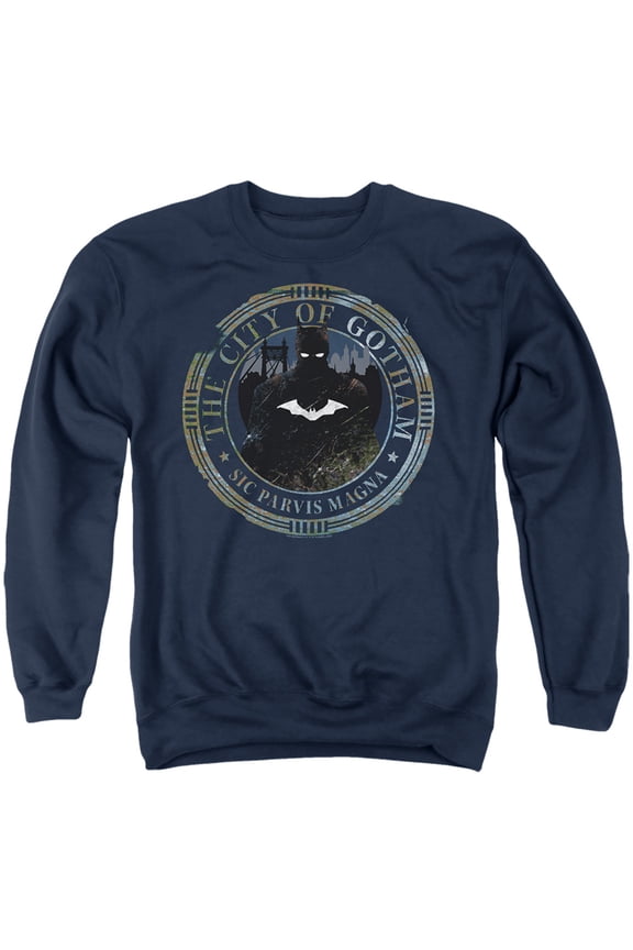The Batman (2022) Unisex Adult Crewneck Sweatshirt, Gotham Seal, Small