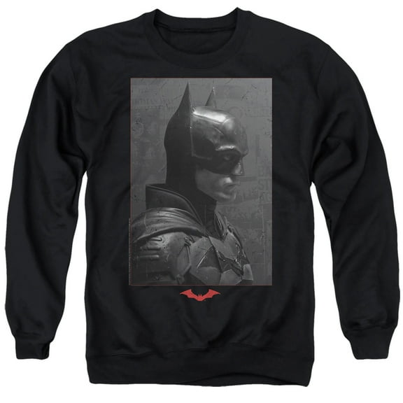 The Batman (2022) Unisex Adult Crewneck Sweatshirt, Worn Portrait, 2X-Large