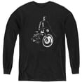 thumbnail image 1 of The Batman And His Motorcycle Kids Long Sleeve T Shirt (X-Large) for Youth Boys and Girls, Black, 1 of 4
