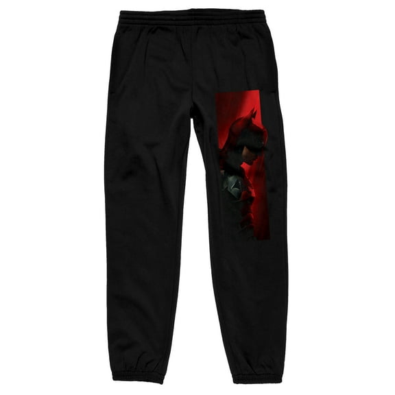 The Batman Fitted Men's Black Sweatpants-Medium