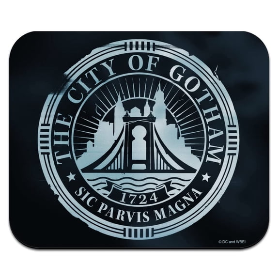 The Batman Gotham City Seal Low Profile Thin Mouse Pad Mousepad